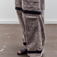 Kapital 14W Corduroy Nouvelle Shuttle Pants, Gray