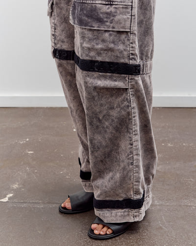 Kapital 14W Corduroy Nouvelle Shuttle Pants, Gray