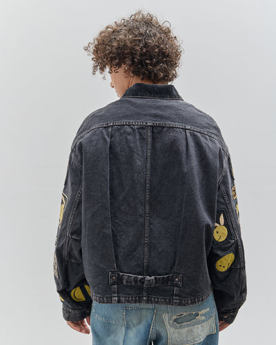 Kapital  T-Back Drizzler Jacket, Anarchy RAINBOWY