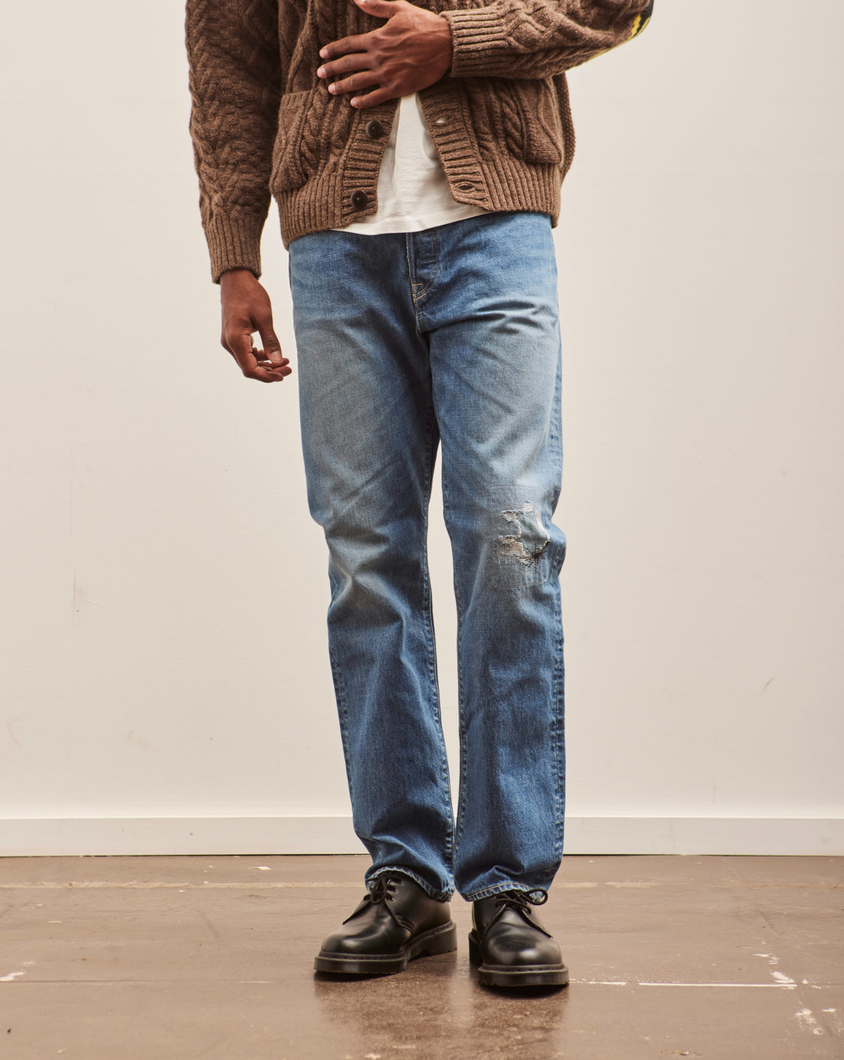 Kapital 14oz 5P Monkey Cisco Denim, 1.2 Year Fade – Glasswing