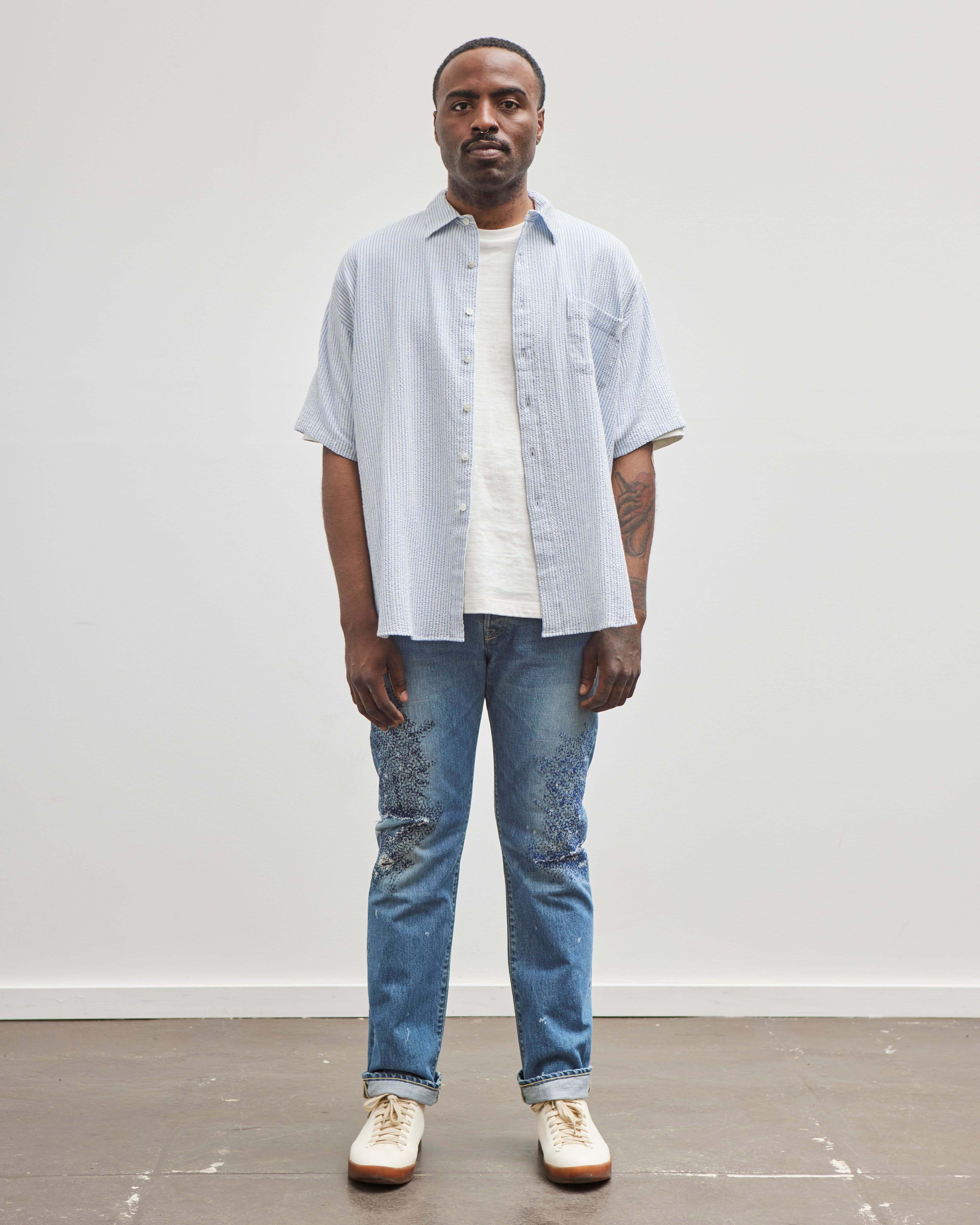 Kapital 14oz Denim 5P MONKEY CISCO (3YearsFade), IDG – Glasswing