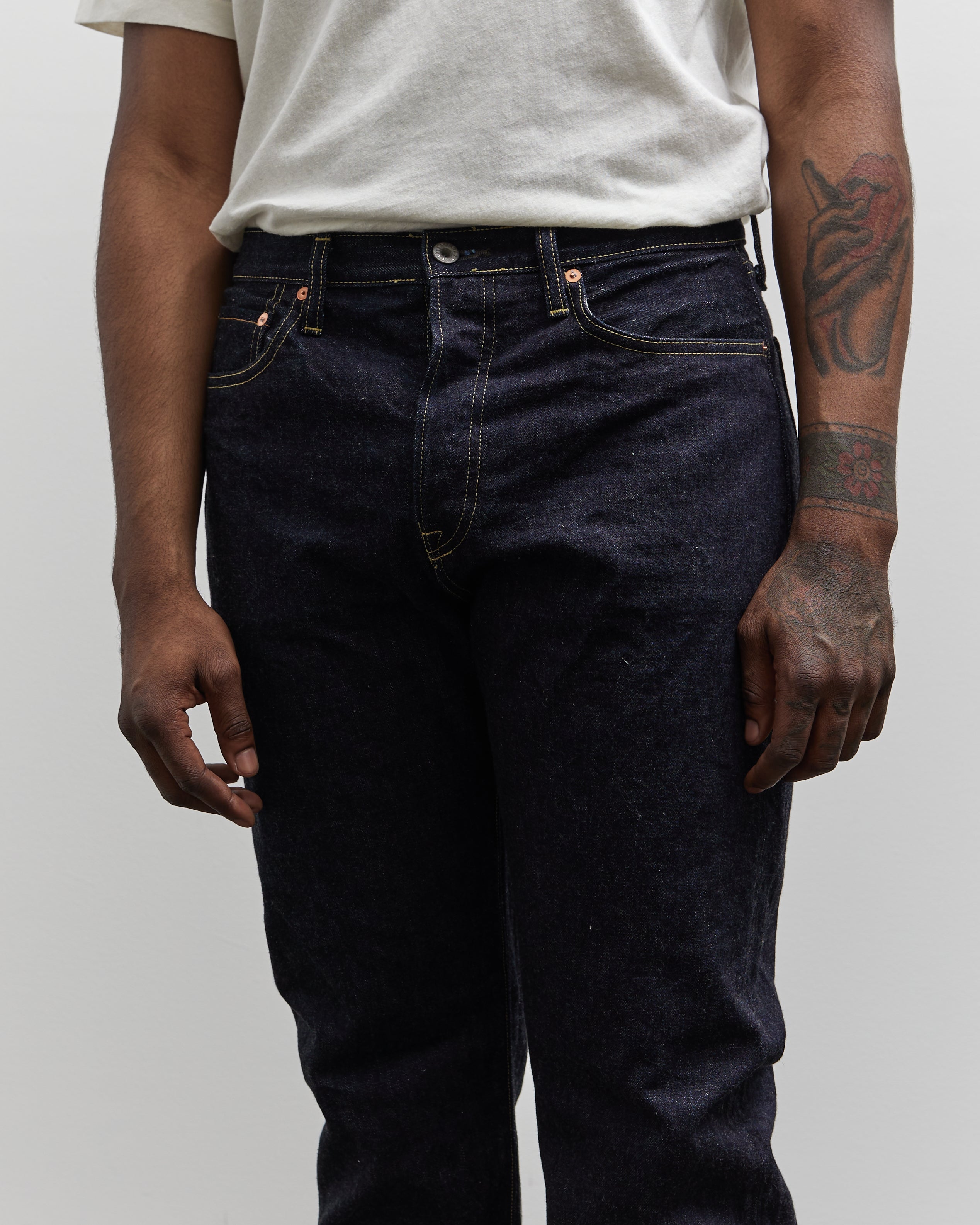 Kapital 14oz Denim 5P Monkey Cisco, One Wash – Glasswing