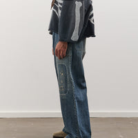 Kapital 14oz Denim FATIGUE Baggy Pants (RUSHFIELD Remake), PRO
