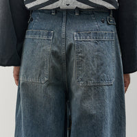 Kapital 14oz Denim FATIGUE Baggy Pants (RUSHFIELD Remake), PRO