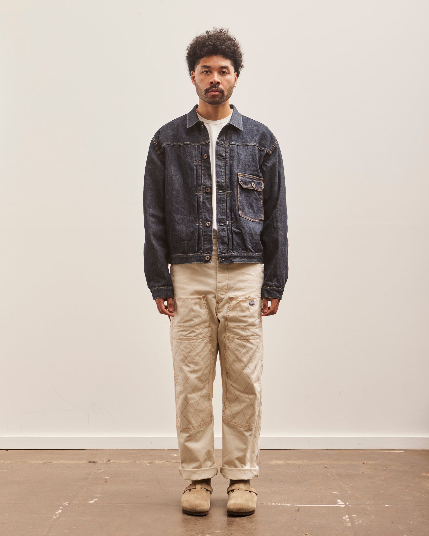 Kapital 14oz Denim First Jacket, One Wash | Glasswing