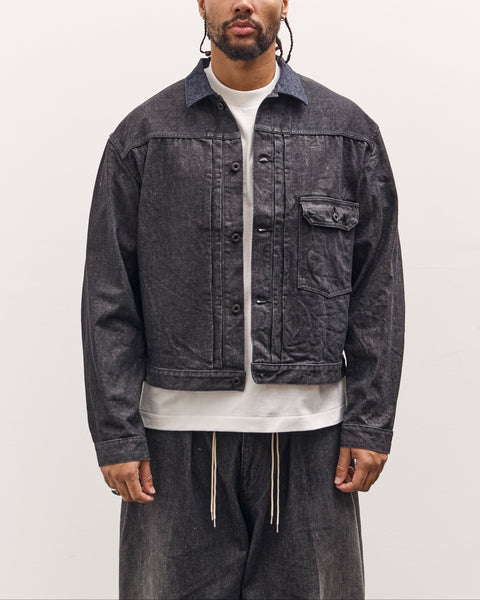 Kapital 14Oz Black Denim 1St Jacket, Black – Glasswing