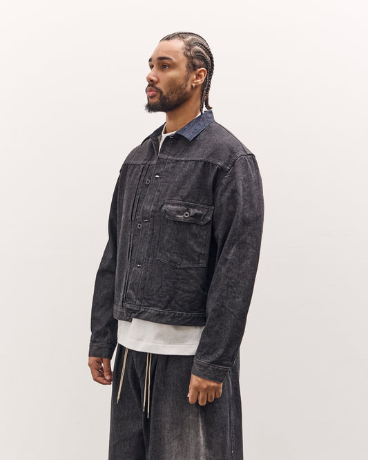 Kapital 14Oz Black Denim 1St Jacket, Black