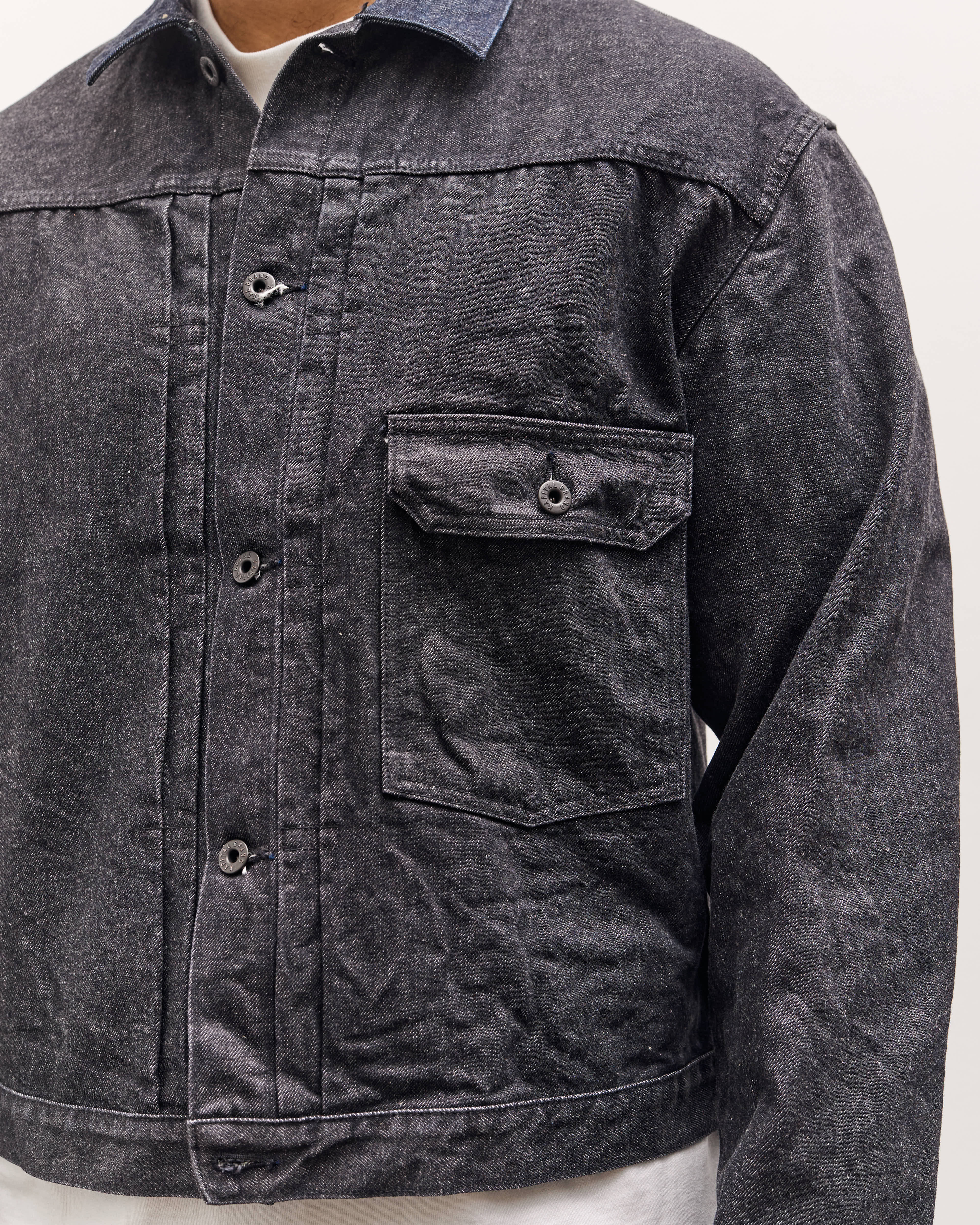Kapital 14Oz Black Denim 1St Jacket, Black – Glasswing