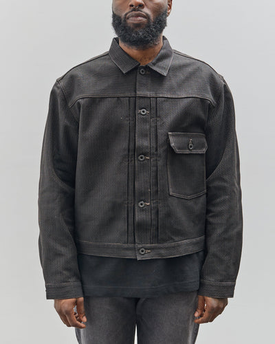 Kapital Century Denim No 9 1St Jkt, Black Century Denim