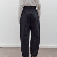 Kapital 14Oz Blk X Blk Denim Club Baggy 5P Pants, Black