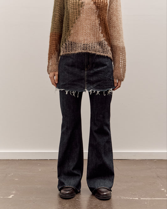 Kapital 14oz Denim 5P Apron-Skouser, One Wash