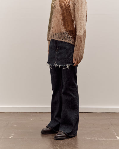 Kapital 14oz Denim 5P Apron-Skouser, One Wash