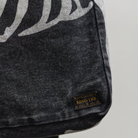 Kapital 14oz Denim Bone Book Bag, PRO Black