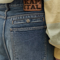 Kapital Unisex 14oz Denim PORT Baggy Pants, PRO