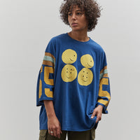 Kapital 18.5 Jersey Football Huge Tee, Navy Rainbowy 55