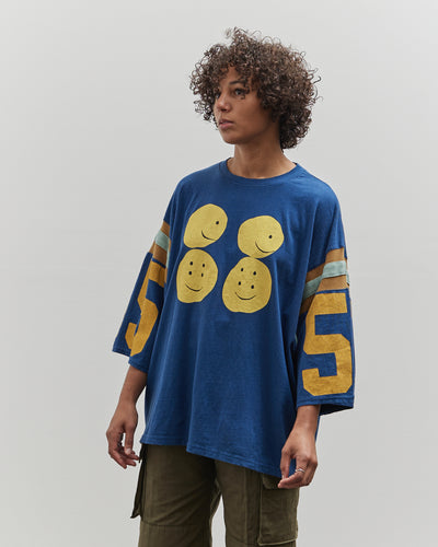 Kapital 18.5 Jersey Football Huge Tee, Navy Rainbowy 55