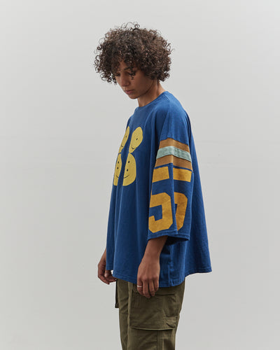 Kapital 18.5 Jersey Football Huge Tee, Navy Rainbowy 55