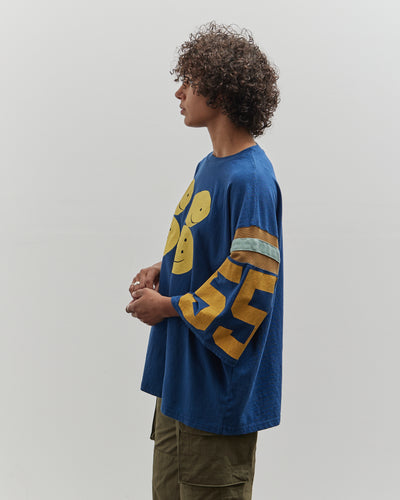 Kapital 18.5 Jersey Football Huge Tee, Navy Rainbowy 55