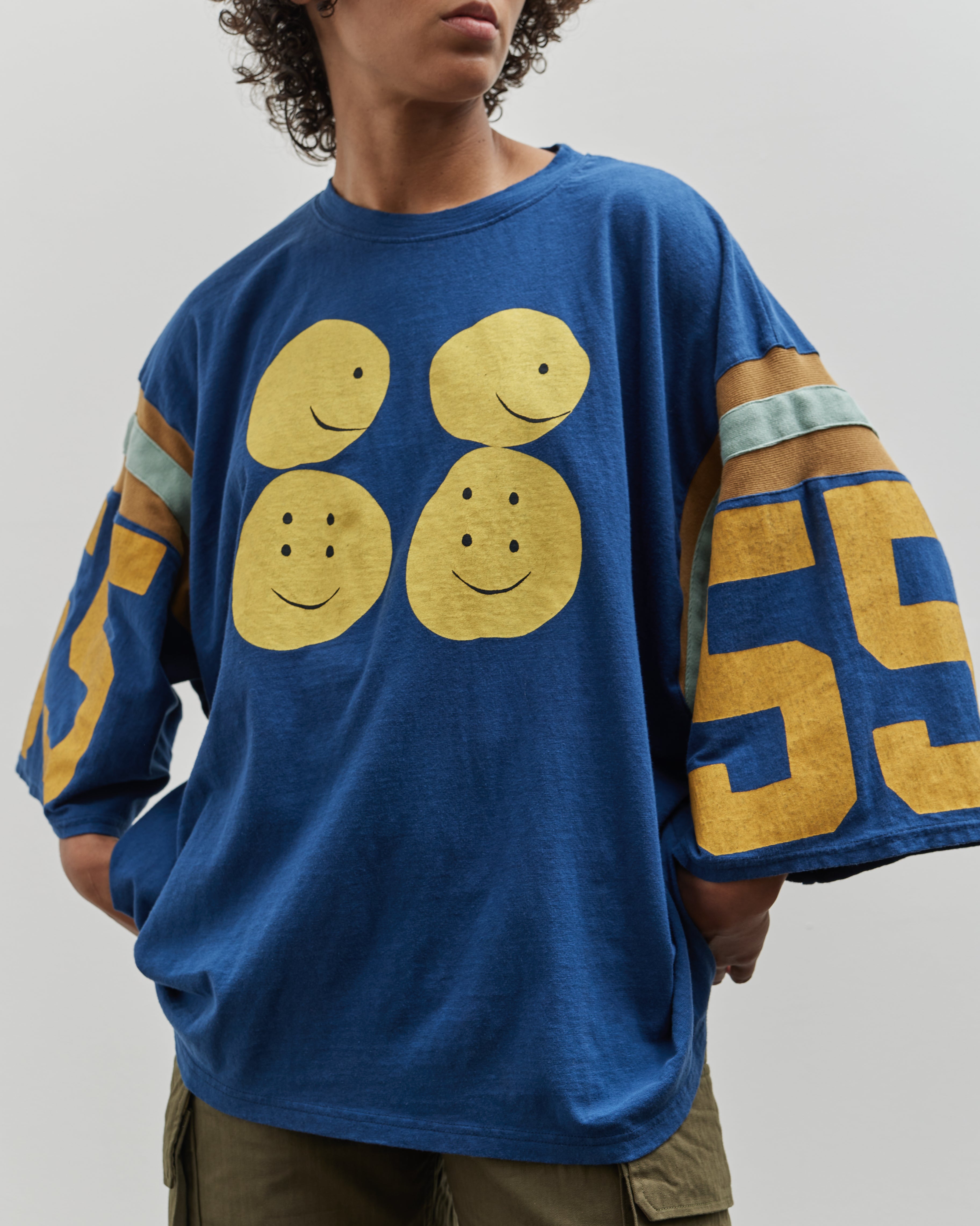 kj 着 cootie Football Oversized L/S Polyester Twill Football L/S Tee【BLACK】｜COOTIE