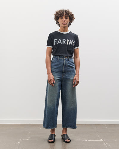 Kapital 18.5 Jersey RINGER Pocket T (FARMY), Black