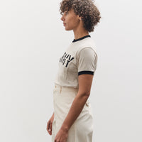 Kapital 18.5 Jersey RINGER Pocket T (FARMY), Ecru