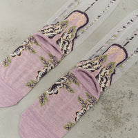 Kapital 200 Yarns VIETNAM SLIPPER See-Through Socks, LightPurple