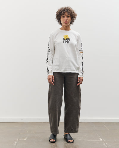 Kapital 20/-Jersey Crew Long Sleeve T (PECKISH KAP), Yellow