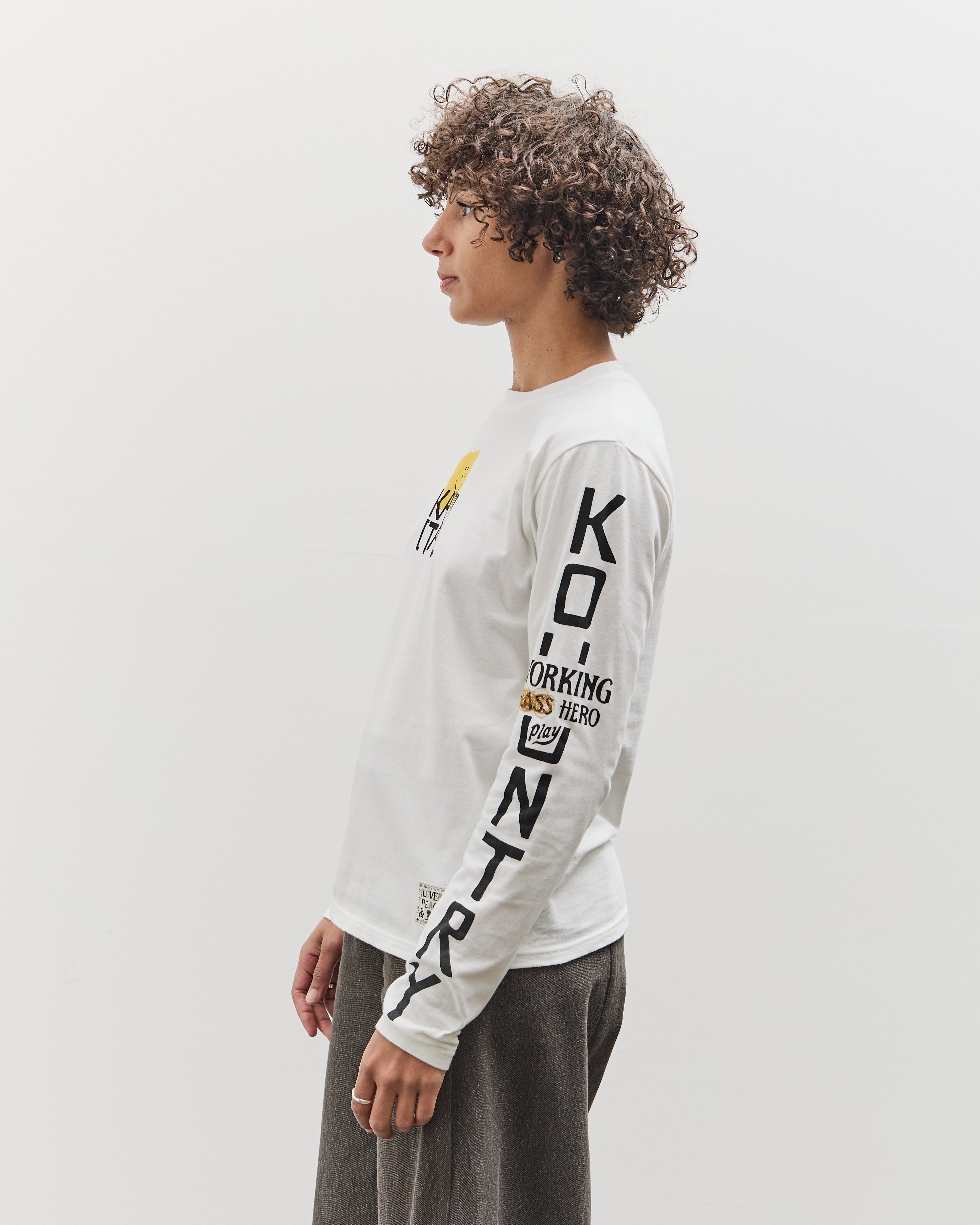 20/-Jersey Crew Long Sleeve T (PECKISH KAP), Yellow – Glasswing
