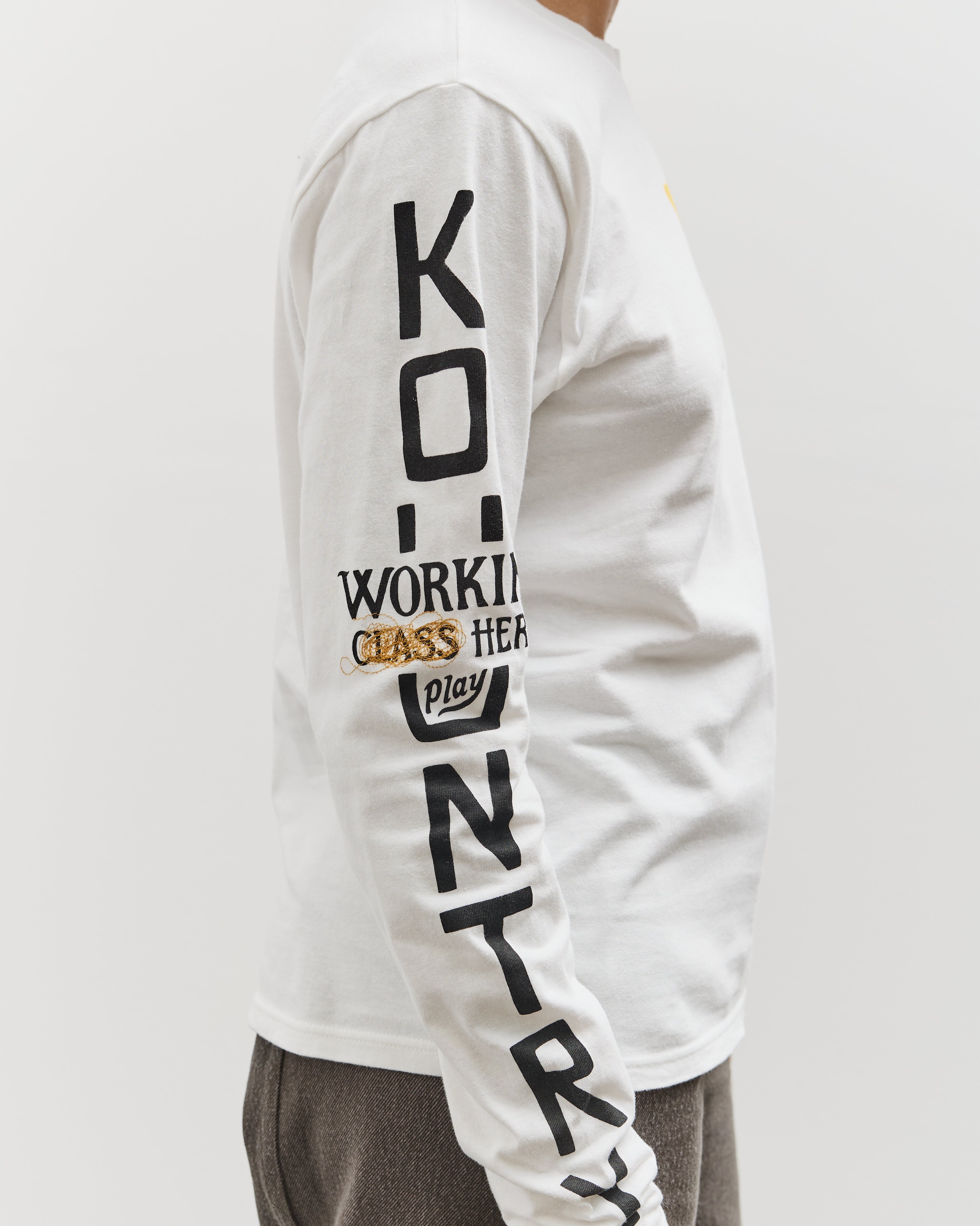 20/-Jersey Crew Long Sleeve T (PECKISH KAP), Yellow – Glasswing