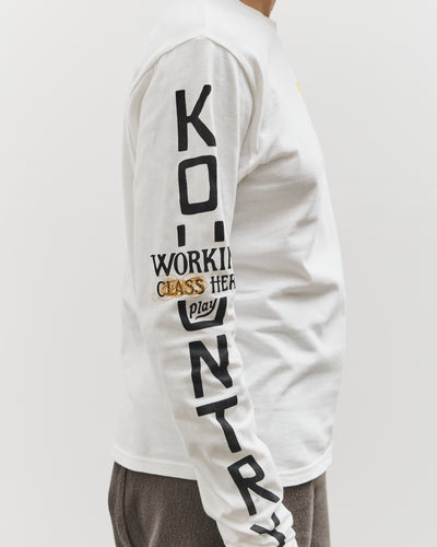 Kapital 20/-Jersey Crew Long Sleeve T (PECKISH KAP), Yellow