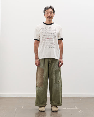 Kapital 20/-Jersey RINGER T (BORO ELEGY), Ecru