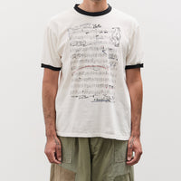 Kapital 20/-Jersey RINGER T (BORO ELEGY), Ecru