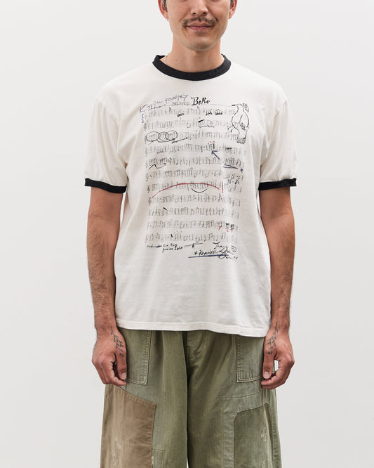 Kapital 20/-Jersey RINGER T (BORO ELEGY), Ecru