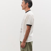 Kapital 20/-Jersey RINGER T (BORO ELEGY), Ecru