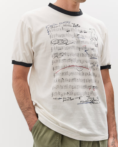 Kapital 20/-Jersey RINGER T (BORO ELEGY), Ecru
