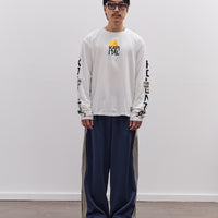 Kapital Unisex 20/-Jersey Crew Long Sleeve T (PECKISH KAP), Yellow