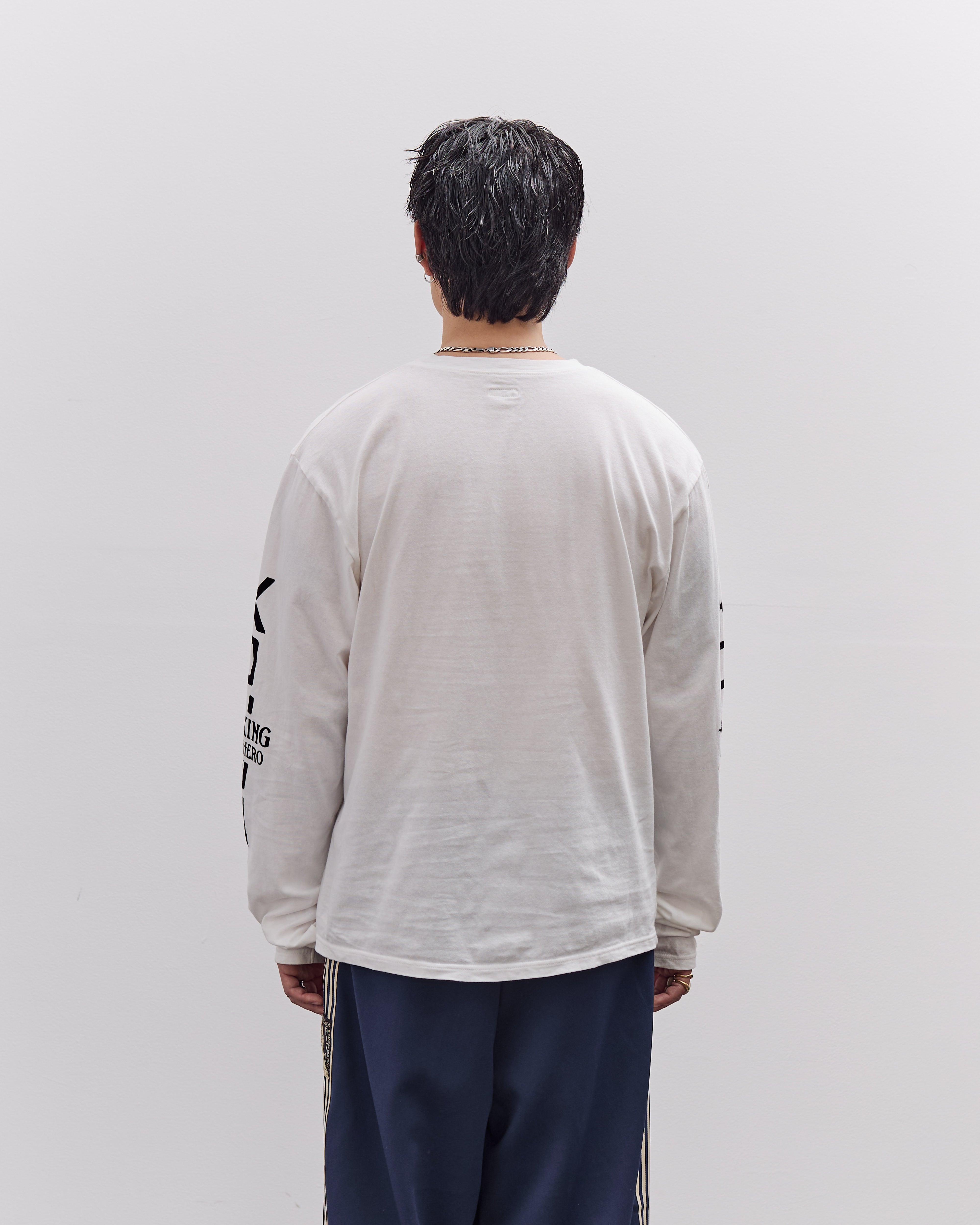 Kapital Unisex 20/-Jersey Crew Long Sleeve T (PECKISH KAP), Yellow