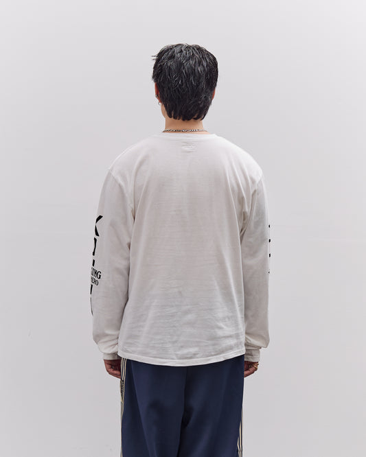 Kapital Unisex 20/-Jersey Crew Long Sleeve T (PECKISH KAP), Yellow