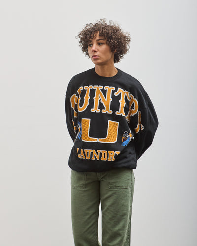 Kapital 30/-SWT Knit Big Sweat Big Kountry, Black