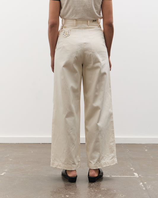 Kapital 36/2 Westpoint Chino ZOOT Trouser (Ladies), Ecru