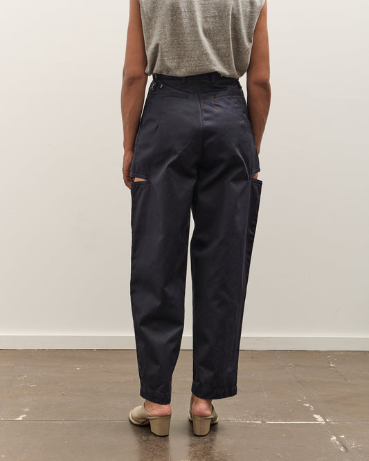 Kapital 36/2 Westpoint Chino CUT-OUT Baggy Pants, Navy
