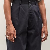 Kapital 36/2 Westpoint Chino CUT-OUT Baggy Pants, Navy