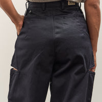 Kapital 36/2 Westpoint Chino CUT-OUT Baggy Pants, Navy