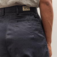 Kapital 36/2 Westpoint Chino CUT-OUT Baggy Pants, Navy
