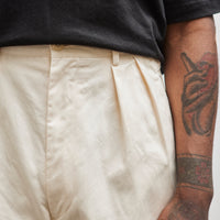 Kapital 36/2 Westpoint Chino ZOOT Trouser (Mens), Ecru