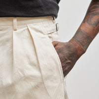 Kapital 36/2 Westpoint Chino ZOOT Trouser (Mens), Ecru