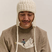 Kapital 3G Wool Gale Cap, White