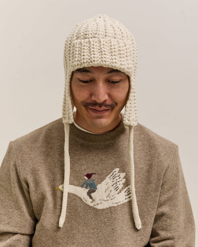 Kapital 3G Wool Gale Cap, White