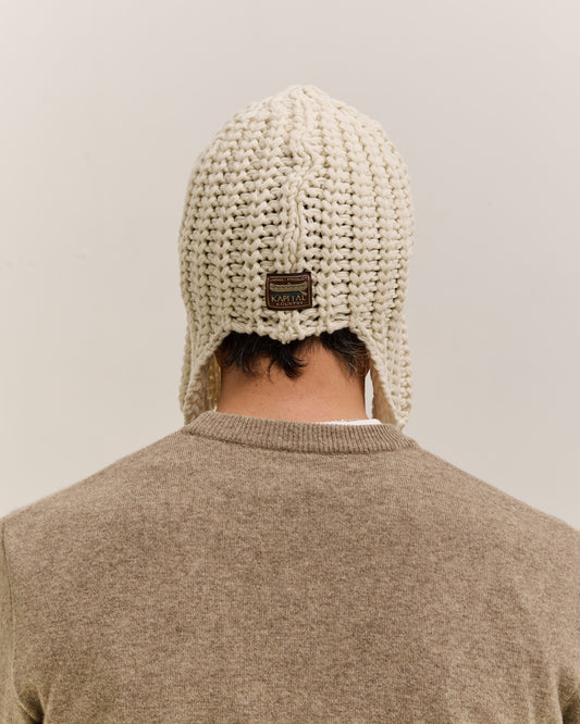 Kapital 3G Wool Gale Cap, White