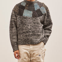 Kapital 3G Wool TUGIHAGI Crew Sweater, Black